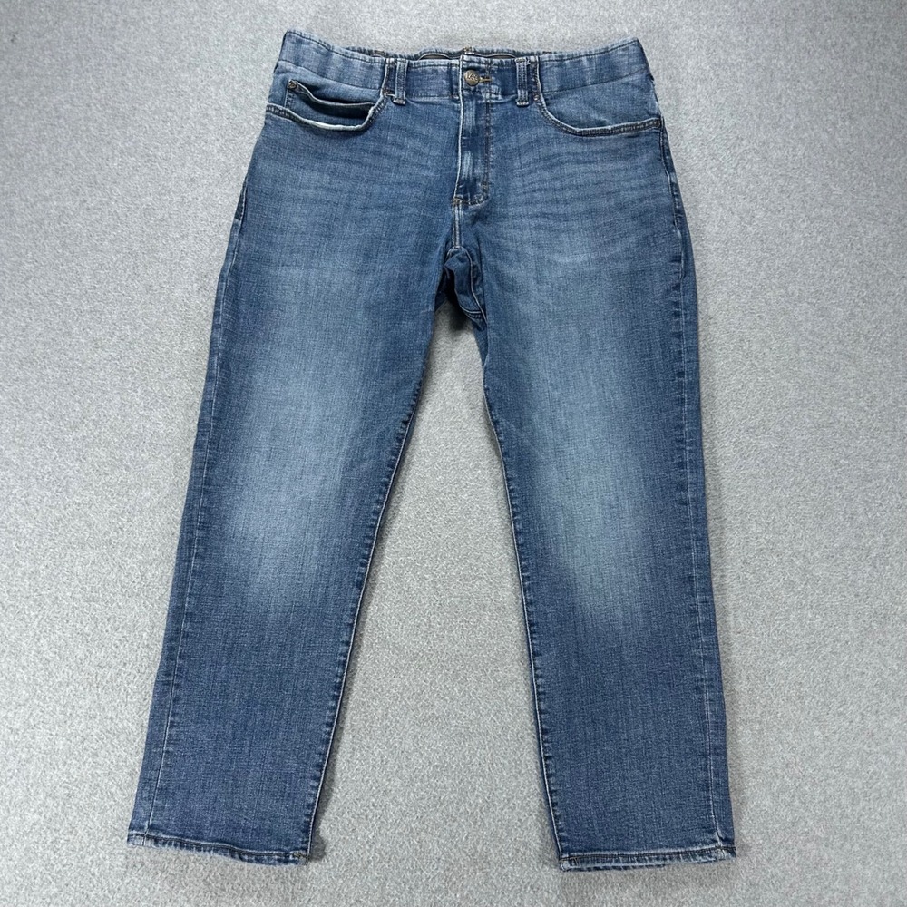 Lee Jeans Extreme Motion MVP Mens 36x29 Blue Straight Tapered Casual Workwear